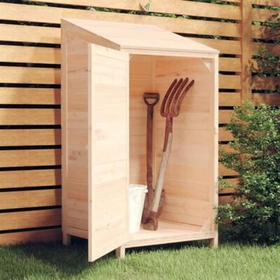 Abri de jardin en bois de sapin massif vidaXL - Rangement extérieur - 55x52x112 cm - Publicité Abri de jardin en bois de sapin massif vidaXL - Rangement extérieur - 55x52x112 cm - Publicité