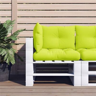 vidaXL Coussins pour palettes 3 pcs. Tissu vert clair - Coussins de palette - Publicité vidaXL Coussins pour palettes 3 pcs. Tissu vert clair - Coussins de palette - Publicité