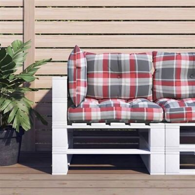 vidaXL Coussin pour palettes - Tissu à carreaux rouge - 3 pièces - Mobilier d'extérieur - Publicité vidaXL Coussin pour palettes - Tissu à carreaux rouge - 3 pièces - Mobilier d'extérieur - Publicité