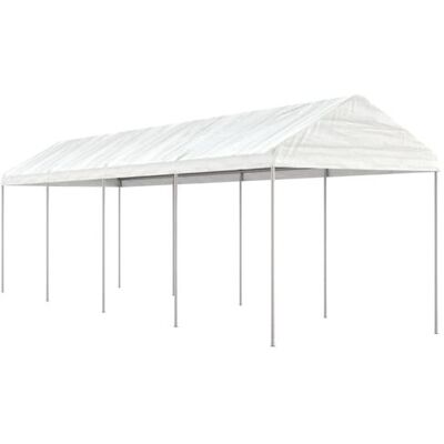 vidaXL Pavillon 8,92x2,28x2,69 m Polyéthylène Blanc - Pavillon - Publicité vidaXL Pavillon 8,92x2,28x2,69 m Polyéthylène Blanc - Pavillon - Publicité