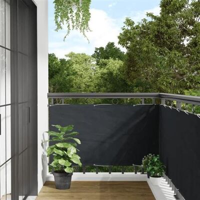 vidaXL Écran de balcon en tissu Oxford 75x400cm Anthracite - Paravento de balcon - Publicité vidaXL Écran de balcon en tissu Oxford 75x400cm Anthracite - Paravento de balcon - Publicité
