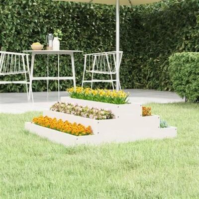 Jardinera en bois de pin massif vidaXL 80x80x27 cm - Pot de fleurs - Publicité Jardinera en bois de pin massif vidaXL 80x80x27 cm - Pot de fleurs - Publicité