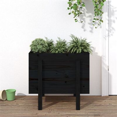 Non communiqué vidaXL Jardinière noir 62x50x57 cm bois massif de pin825209 - Publicité Non communiqué vidaXL Jardinière noir 62x50x57 cm bois massif de pin825209 - Publicité