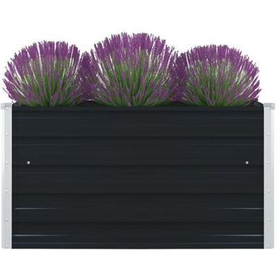 VIDAXL Jardinière 100 x 100 x 45 cm Acier galvanisé Anthracite Gris - Publicité VIDAXL Jardinière 100 x 100 x 45 cm Acier galvanisé Anthracite Gris - Publicité