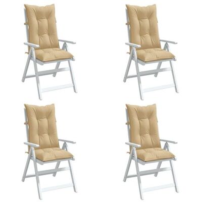 vidaXL Coussins à haute dos - 4 pcs. beige melange - 120x50x7 cm - Publicité vidaXL Coussins à haute dos - 4 pcs. beige melange - 120x50x7 cm - Publicité