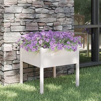 Non communiqué vidaXL Jardinière d'extérieur Blanc 70 x 70 x 70 cm Bois de pin massif Blanc - Publicité Non communiqué vidaXL Jardinière d'extérieur Blanc 70 x 70 x 70 cm Bois de pin massif Blanc - Publicité