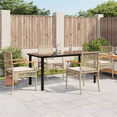 Ensemble de jardin VIDAXL 5 pièces - Rotin PE durable, avec coussins - Publicité Ensemble de jardin VIDAXL 5 pièces - Rotin PE durable, avec coussins - Publicité