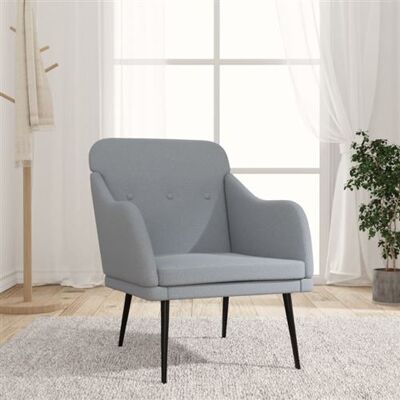 Non communiqué vidaXL Fauteuil 63x76x80 cm stof lichtgrijs351474 gris clair - Publicité Non communiqué vidaXL Fauteuil 63x76x80 cm stof lichtgrijs351474 gris clair - Publicité