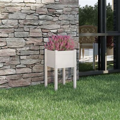 Non communiqué vidaXL Jardinière d'extérieur Blanc 40x40x70 cm Bois de pin massif Blanc - Publicité Non communiqué vidaXL Jardinière d'extérieur Blanc 40x40x70 cm Bois de pin massif Blanc - Publicité