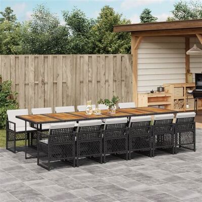 vidaXL Ensemble de Salle à Manger de Jardin 9 pcs - Mobilier de Jardin - Publicité vidaXL Ensemble de Salle à Manger de Jardin 9 pcs - Mobilier de Jardin - Publicité