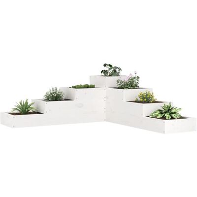 Non communiqué vidaXL Jardinière 4 niveaux 106x104,5x36 cm blanc bois de pin massif825325 - Publicité Non communiqué vidaXL Jardinière 4 niveaux 106x104,5x36 cm blanc bois de pin massif825325 - Publicité
