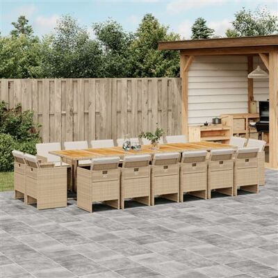 Ensemble de salle à manger de jardin avec coussins - Mobilier d'extérieur - Publicité Ensemble de salle à manger de jardin avec coussins - Mobilier d'extérieur - Publicité