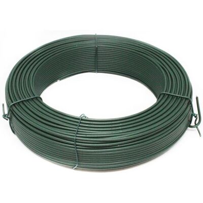 Non communiqué Fil de tension en acier galvanisé plastifié pour grillage ou autre - 100 m x 2.4mm Ø - Vert - Linxor Vert - Publicité Non communiqué Fil de tension en acier galvanisé plastifié pour grillage ou autre - 100 m x 2.4mm Ø - Vert - Linxor Vert - Publicité