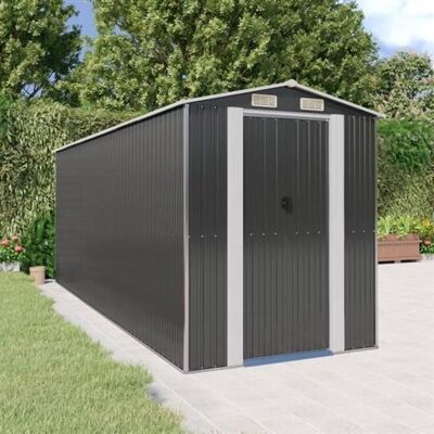 Abri de jardin en acier galvanisé vidaXL 192x523x223 cm - Publicité Abri de jardin en acier galvanisé vidaXL 192x523x223 cm - Publicité