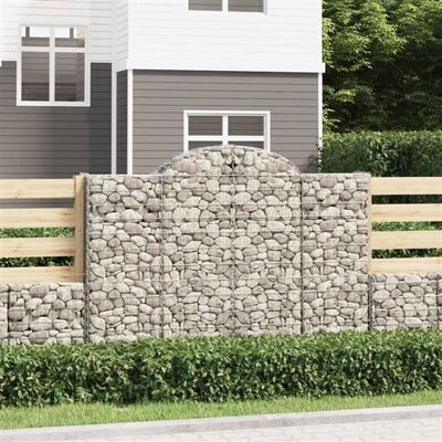 vidaXL Panier de gabion en arc 13 pcs 200x30x140/160 cm - Panier de gabion - Publicité vidaXL Panier de gabion en arc 13 pcs 200x30x140/160 cm - Panier de gabion - Publicité