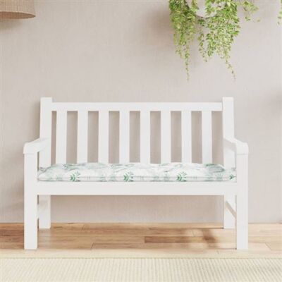 vidaXL Coussin pour banc de jardin motif feuilles 120x50x7 cm - Banc de Jardin - Publicité vidaXL Coussin pour banc de jardin motif feuilles 120x50x7 cm - Banc de Jardin - Publicité