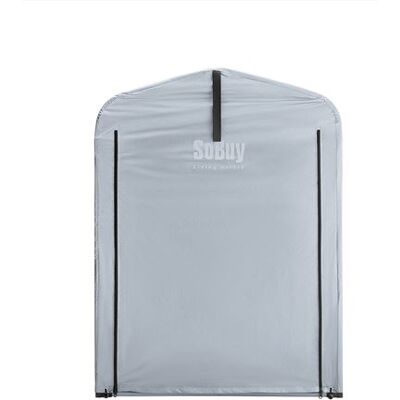Non communiqué Sobuy abri de jardin, cabane de jardin exterieur imperméable, garage avec des crochets, argent, 120x176x163 cm, kls11-k - Publicité Non communiqué Sobuy abri de jardin, cabane de jardin exterieur imperméable, garage avec des crochets, argent, 120x176x163 cm, kls11-k - Publicité