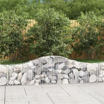 vidaXL Panier de gabions 4 pcs Argent - Publicité vidaXL Panier de gabions 4 pcs Argent - Publicité
