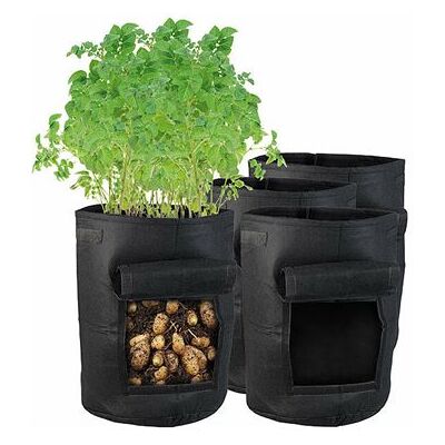 Ensemble de sacs de culture de jardin - 38 L avec trappe et poignées - Publicité Ensemble de sacs de culture de jardin - 38 L avec trappe et poignées - Publicité