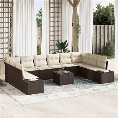 Ensemble de Canapés de Jardin Vidaxl - Gris, 10 Pièces, Modulaire, Résistant aux Intempéries - Publicité Ensemble de Canapés de Jardin Vidaxl - Gris, 10 Pièces, Modulaire, Résistant aux Intempéries - Publicité