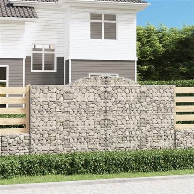 vidaXL Paniers de gabions arqués - Mur de jardin décoratif - Publicité vidaXL Paniers de gabions arqués - Mur de jardin décoratif - Publicité
