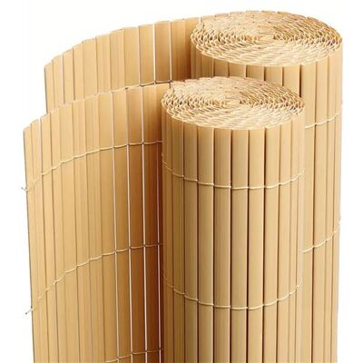 Non communiqué Lot de 2 Canisses Brise vue en PVC tube Plat,Clôture protection pour jardin terasse balcon coloris naturel Bambou - Hauteur 160 x Longueur 500 cm 1700g/m2 - Publicité Non communiqué Lot de 2 Canisses Brise vue en PVC tube Plat,Clôture protection pour jardin terasse balcon coloris naturel Bambou - Hauteur 160 x Longueur 500 cm 1700g/m2 - Publicité