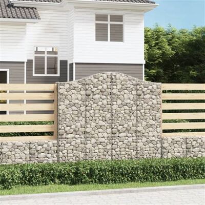 vidaXL Panier de gabions de jardin - 5 pcs Argenté - Publicité vidaXL Panier de gabions de jardin - 5 pcs Argenté - Publicité