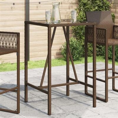 Non communiqué vidaXL Table de bar d’extérieur marron 70x70x110 cm résine tressée, table de bar, table haute d'extérieur, table de pub de 368694 Marron - Publicité Non communiqué vidaXL Table de bar d’extérieur marron 70x70x110 cm résine tressée, table de bar, table haute d'extérieur, table de pub de 368694 Marron - Publicité