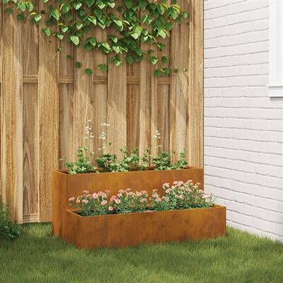 vidaXL Pot de jardin en acier corten étanche Marron - Pot de jardin - Publicité vidaXL Pot de jardin en acier corten étanche Marron - Pot de jardin - Publicité