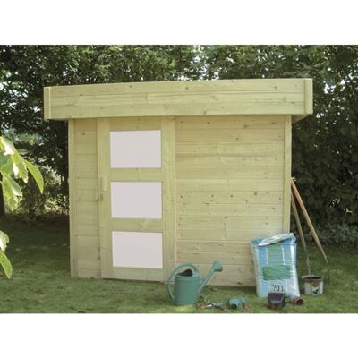 Solid Abri de Jardin Maisonnette Chalet de Jardin Bergen Beige - Publicité Solid Abri de Jardin Maisonnette Chalet de Jardin Bergen Beige - Publicité