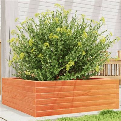 Vidaxl - Jardinera en bois massif pin maritime marron cire 70x70x23 cm - Pot de jardin - Publicité Vidaxl - Jardinera en bois massif pin maritime marron cire 70x70x23 cm - Pot de jardin - Publicité