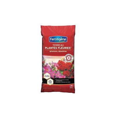 Pas de marque FERTILIGENE - Terreau plantes fleuries, géraniums, dipladénias 20l - Publicité Pas de marque FERTILIGENE - Terreau plantes fleuries, géraniums, dipladénias 20l - Publicité