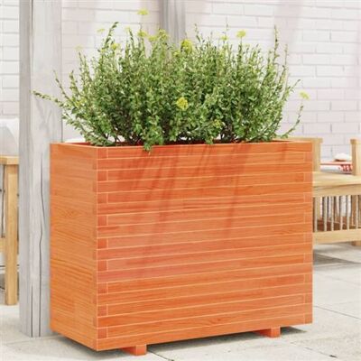 Non communiqué Jardinière cire marron 90x40x72 cm bois de pin massif - Publicité Non communiqué Jardinière cire marron 90x40x72 cm bois de pin massif - Publicité