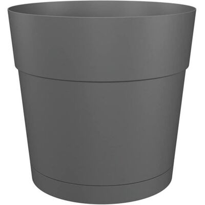 Pot à fleurs et plantes rond CAPRI LARGE - Plastique - Réservoir d'eau - diamètre 40 cm - Anthracite - ARTEVASI - Publicité Pot à fleurs et plantes rond CAPRI LARGE - Plastique - Réservoir d'eau - diamètre 40 cm - Anthracite - ARTEVASI - Publicité