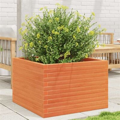 Non communiqué Jardinière cire marron 70x70x46 cm bois de pin massif - Publicité Non communiqué Jardinière cire marron 70x70x46 cm bois de pin massif - Publicité