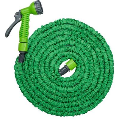 Tuyau d'arrosage Kinzo - 15m Flexible avec pistolet - Publicité Tuyau d'arrosage Kinzo - 15m Flexible avec pistolet - Publicité
