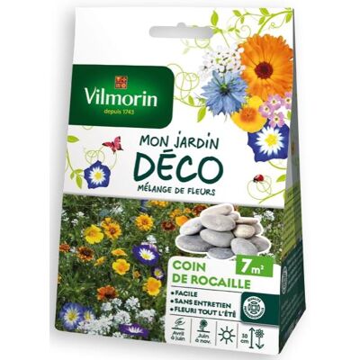 Mélange de fleurs Vilmorin Coin de rocaille 7 m² - Publicité Mélange de fleurs Vilmorin Coin de rocaille 7 m² - Publicité
