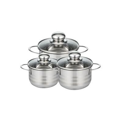 Elo - Ensemble de 3 casseroles en acier inoxydable - Durable, sans PFAS - Publicité Elo - Ensemble de 3 casseroles en acier inoxydable - Durable, sans PFAS - Publicité
