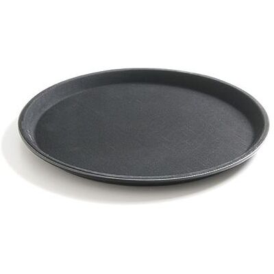 HENDI Plateau de Service Rond en Fibre de Verre - 28cm - Publicité HENDI Plateau de Service Rond en Fibre de Verre - 28cm - Publicité