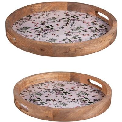 Non communiqué Set de 2 plateaux ronds Champêtre en manguier 35 et 40 cm - Table Passion - Vert - Bois De Manguier Vert - Publicité Non communiqué Set de 2 plateaux ronds Champêtre en manguier 35 et 40 cm - Table Passion - Vert - Bois De Manguier Vert - Publicité