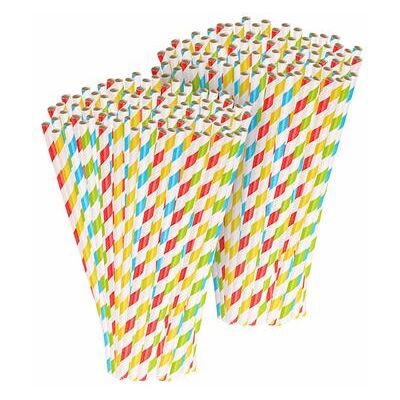 Non communiqué Pearl : 200 pailles en papier rayé 4 couleurs - Publicité Non communiqué Pearl : 200 pailles en papier rayé 4 couleurs - Publicité