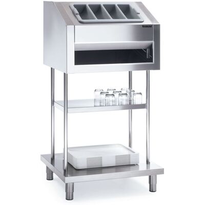 Non communiqué Distributeur en Inox sur Piètement de Couverts, Plateaux et Trémie pour Pain Distform - Publicité Non communiqué Distributeur en Inox sur Piètement de Couverts, Plateaux et Trémie pour Pain Distform - Publicité