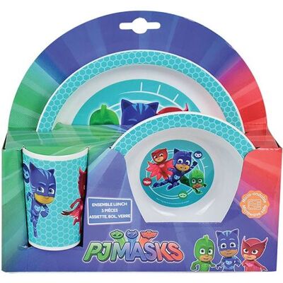 Fun House Disney eetsetje PJ masques bleu trois pièces Multicolors - Publicité Fun House Disney eetsetje PJ masques bleu trois pièces Multicolors - Publicité