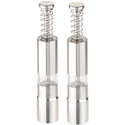 Rosenstein & Söhne Pack de 2 moulins poivre et sel manuel - 15,5 cm - Publicité Rosenstein & Söhne Pack de 2 moulins poivre et sel manuel - 15,5 cm - Publicité