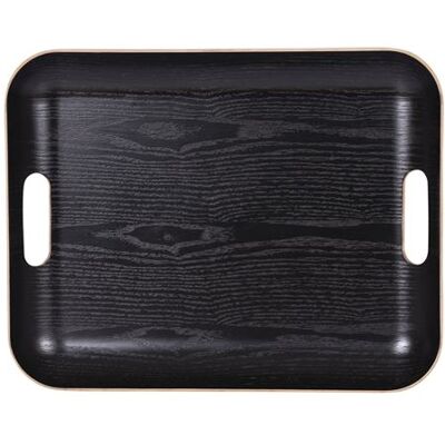 Non communiqué Plateau rectangle Classic 45x36 cm noir - Table Passion - Noir - Bois Noir - Publicité Non communiqué Plateau rectangle Classic 45x36 cm noir - Table Passion - Noir - Bois Noir - Publicité