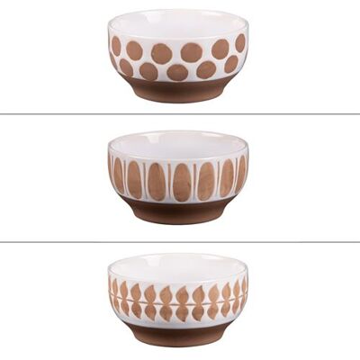 Non communiqué Coupelle Lindos 12 cm (lot de 3) - Table Passion - Marron - Faïence Marron - Publicité Non communiqué Coupelle Lindos 12 cm (lot de 3) - Table Passion - Marron - Faïence Marron - Publicité