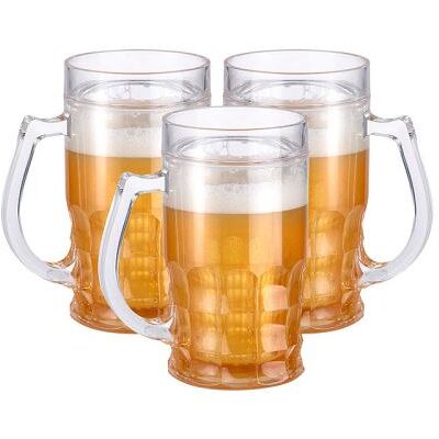 Rosenstein & Söhne : 3 chopes de bière rafraîchissantes à double paroi 0,3 litre - Publicité Rosenstein & Söhne : 3 chopes de bière rafraîchissantes à double paroi 0,3 litre - Publicité