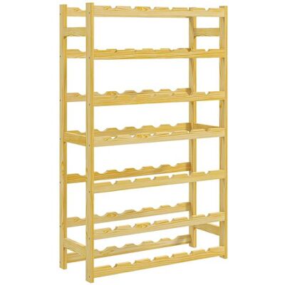 Non communiqué Casier bouteilles vin 42 bouteilles - rack à bouteille en bois 7 niveaux - range bouteille pin verni Beige - Publicité Non communiqué Casier bouteilles vin 42 bouteilles - rack à bouteille en bois 7 niveaux - range bouteille pin verni Beige - Publicité