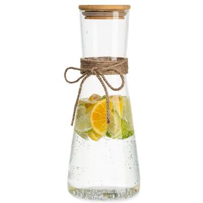 Klarstein - Caraffa Pyrex - Couvercle en bambou - Carafe - Publicité Klarstein - Caraffa Pyrex - Couvercle en bambou - Carafe - Publicité