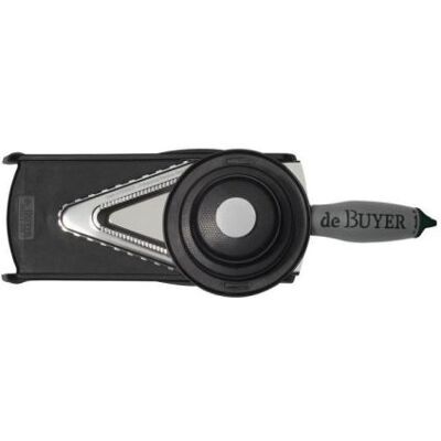 DE BUYER Mandoline professionnelle Kobra axis - Angle de coupe : 19,3 ° - Inox - Noir Noir - Publicité DE BUYER Mandoline professionnelle Kobra axis - Angle de coupe : 19,3 ° - Inox - Noir Noir - Publicité